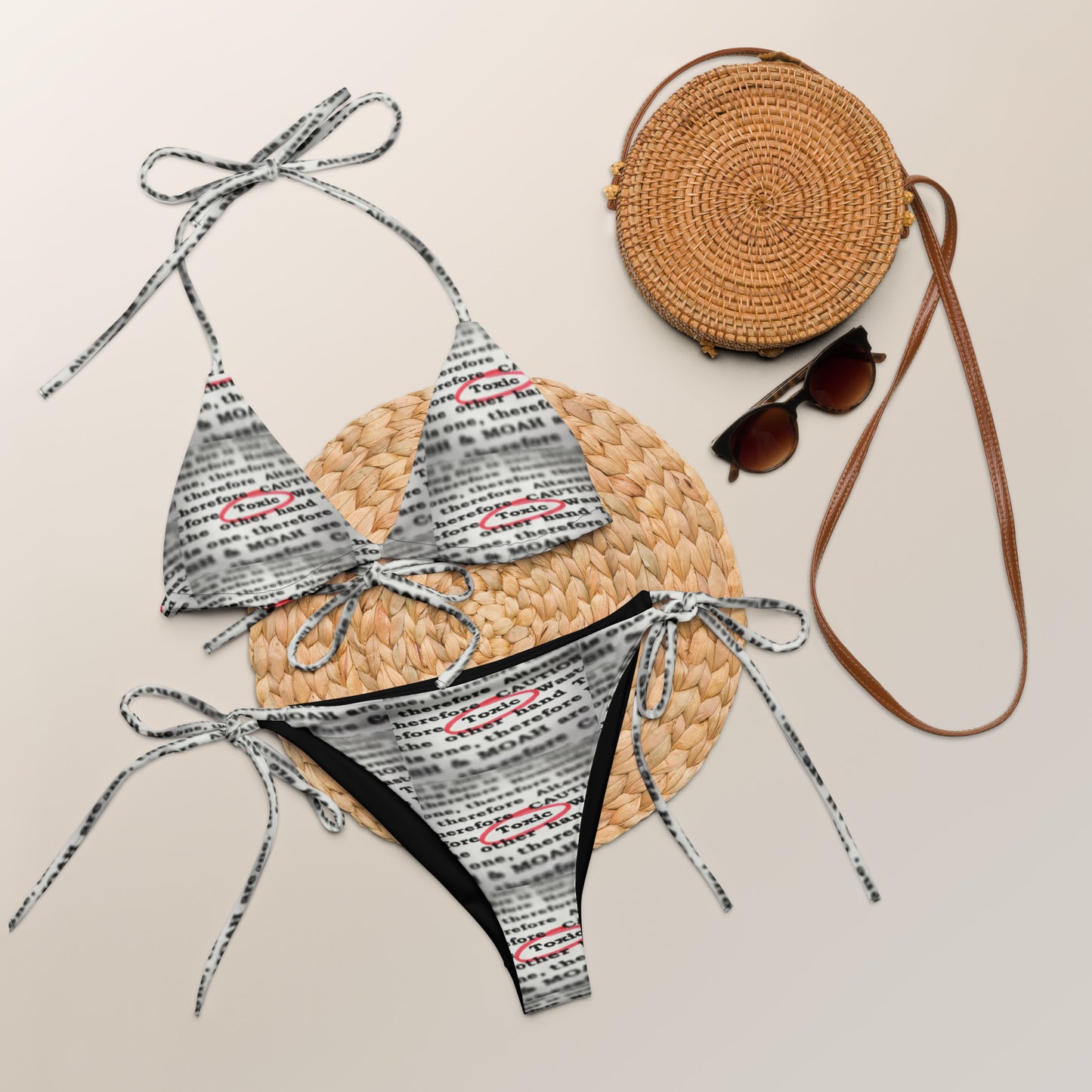 THE DARK TRIAD: TOXIC All Over String Bikini