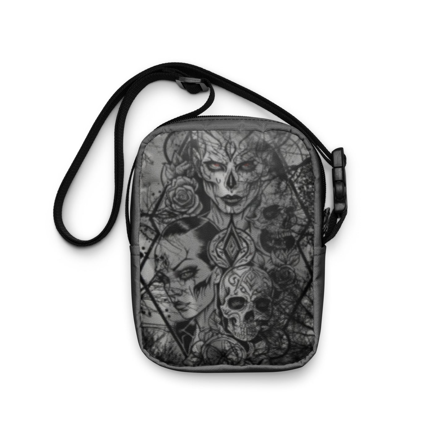 THE DARK TRIAD: DARK EMPATH: BLACK ROSE Utility Crossbody Bag