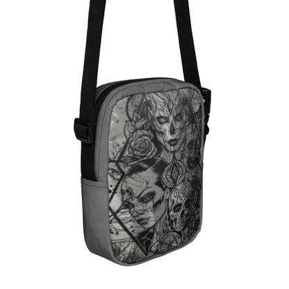 THE DARK TRIAD: DARK EMPATH: BLACK ROSE Utility Crossbody Bag