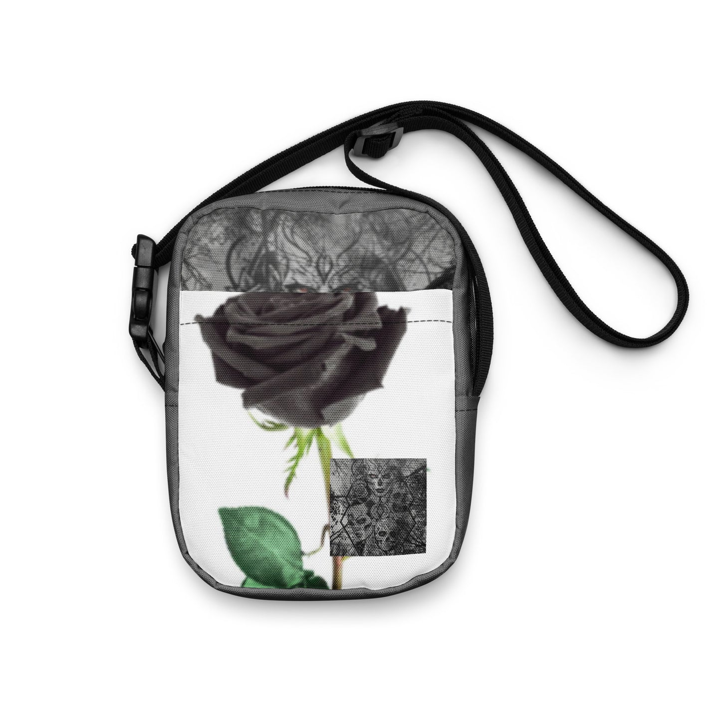 THE DARK TRIAD: DARK EMPATH: BLACK ROSE Utility Crossbody Bag