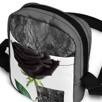 THE DARK TRIAD: DARK EMPATH: BLACK ROSE Utility Crossbody Bag