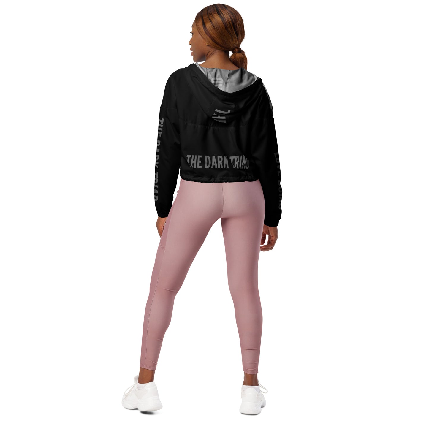 THE DARK TRIAD: LOVE BOMB Women’s Cropped Windbreaker