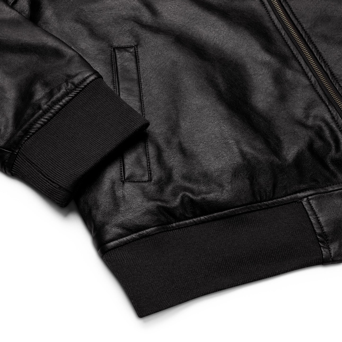 THE DARK TRIAD: Leather Bomber Jacket