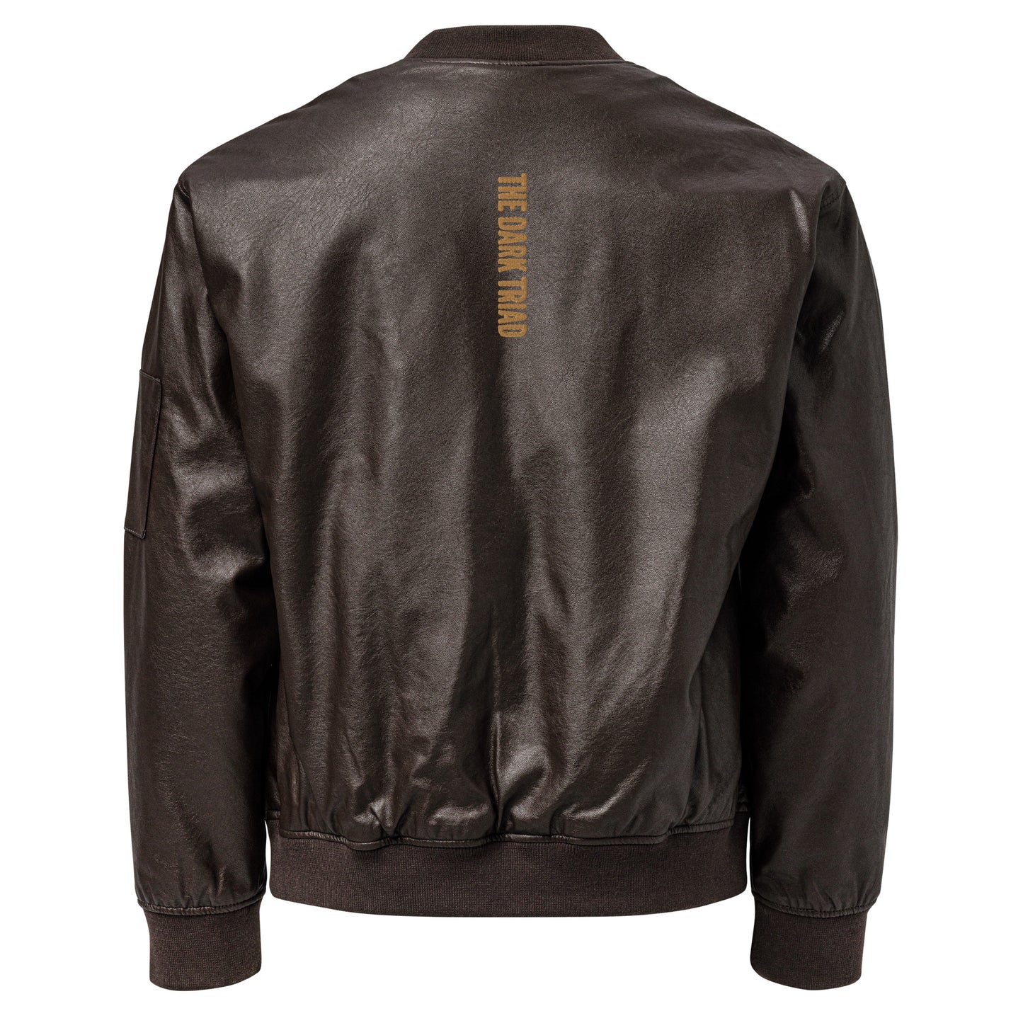 THE DARK TRIAD: Leather Bomber Jacket