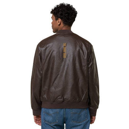 THE DARK TRIAD: Leather Bomber Jacket