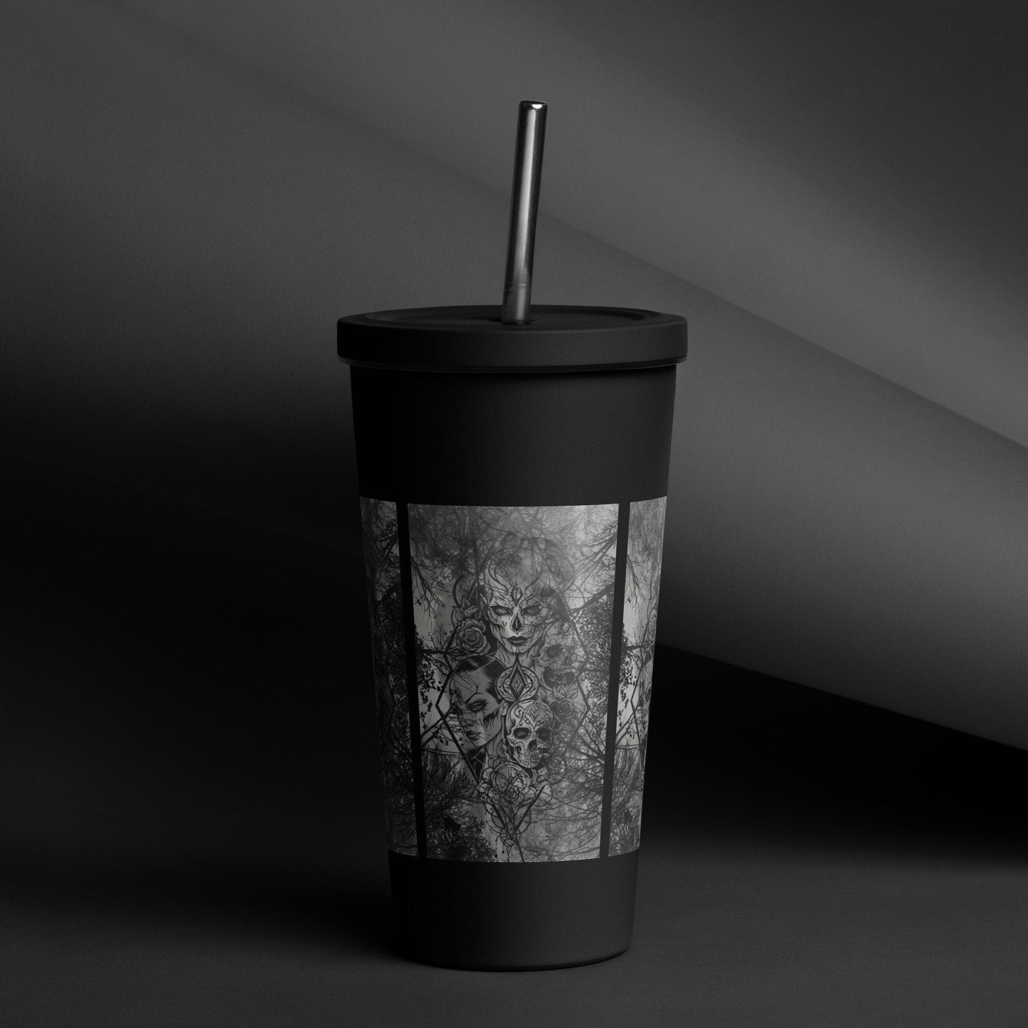 THE DARK TRIAD: DARK EMPATH Insulated Tumbler with a Straw