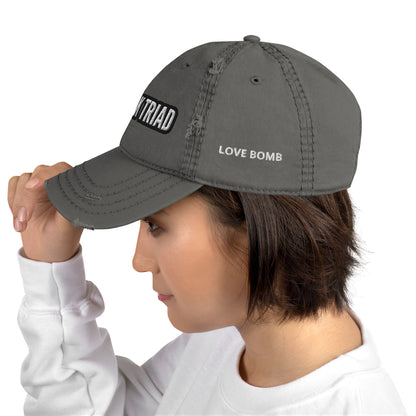 THE DARK TRIAD: LOVE BOMB Distressed Dad Hat