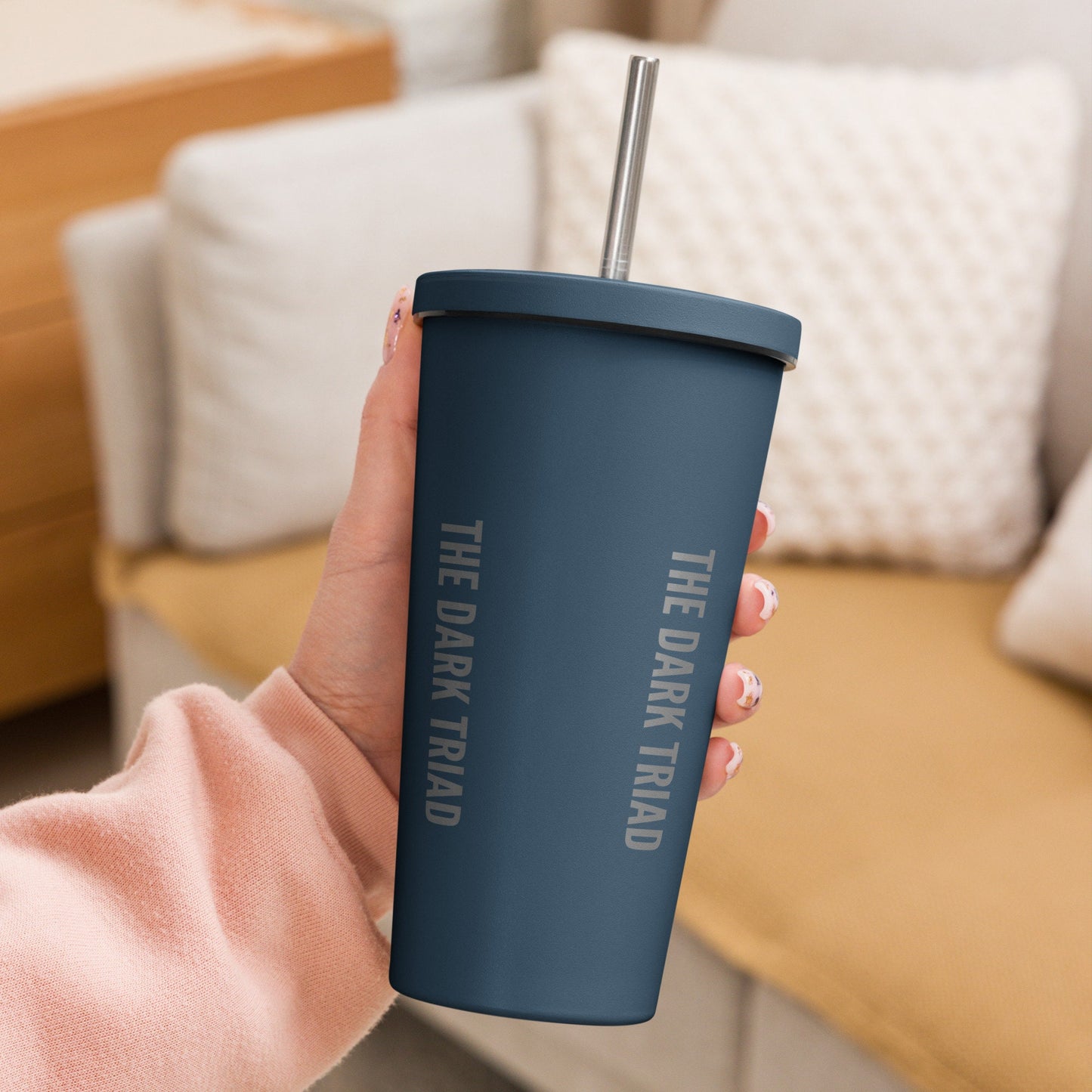 THE DARK TRIAD Insulated Tumbler with a Straw