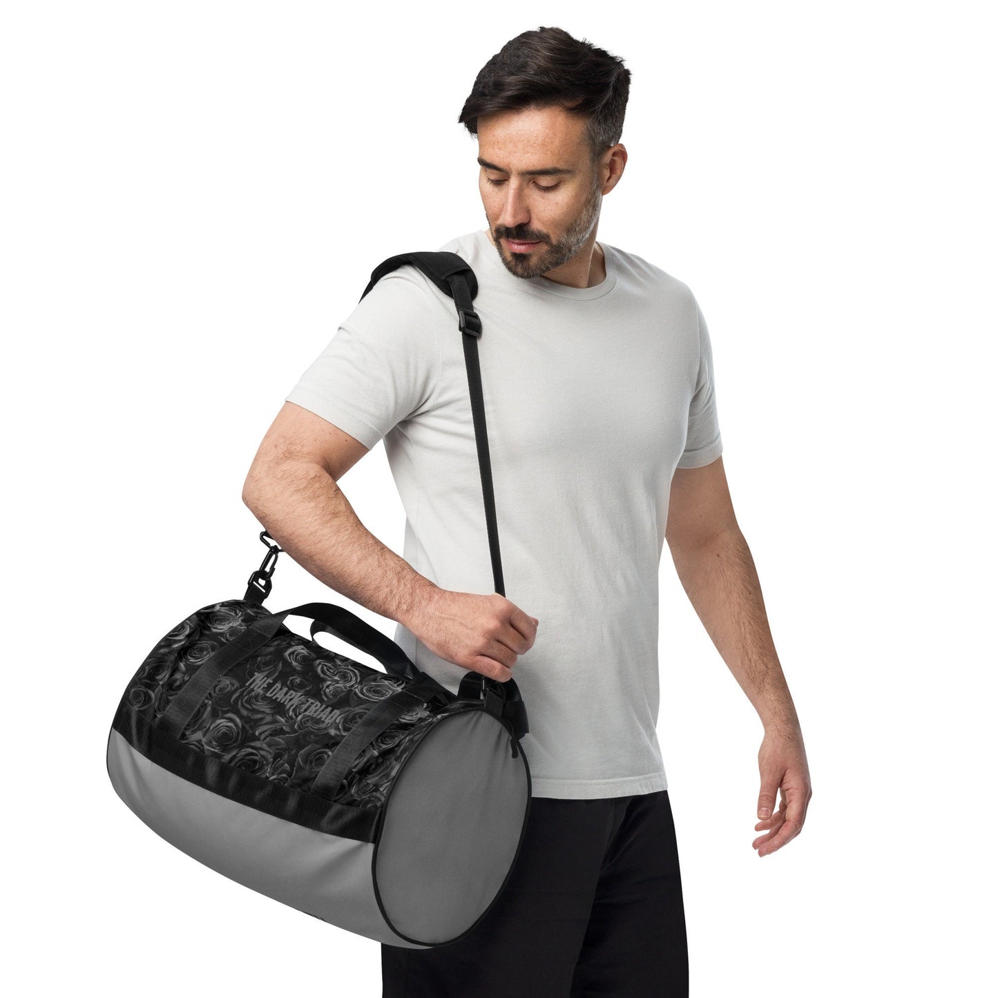 THE DARK TRIAD: BLACK ROSE Gym Bag - Grey