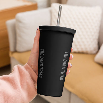 THE DARK TRIAD Insulated Tumbler with a Straw