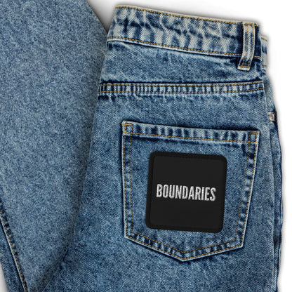 THE DARK TRIAD: Boundaries Embroidered Patches