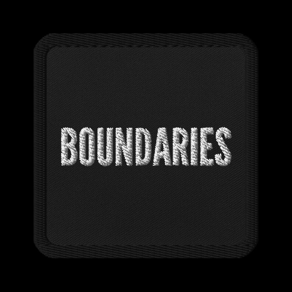 THE DARK TRIAD: Boundaries Embroidered Patches