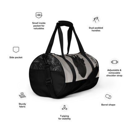 THE DARK TRIAD: Dark Empath Black Gym Bag