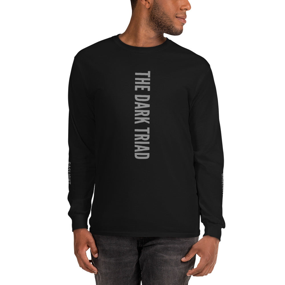 THE DARK TRIAD: GASLIGHT Minimalist Men’s Long Sleeve Shirt