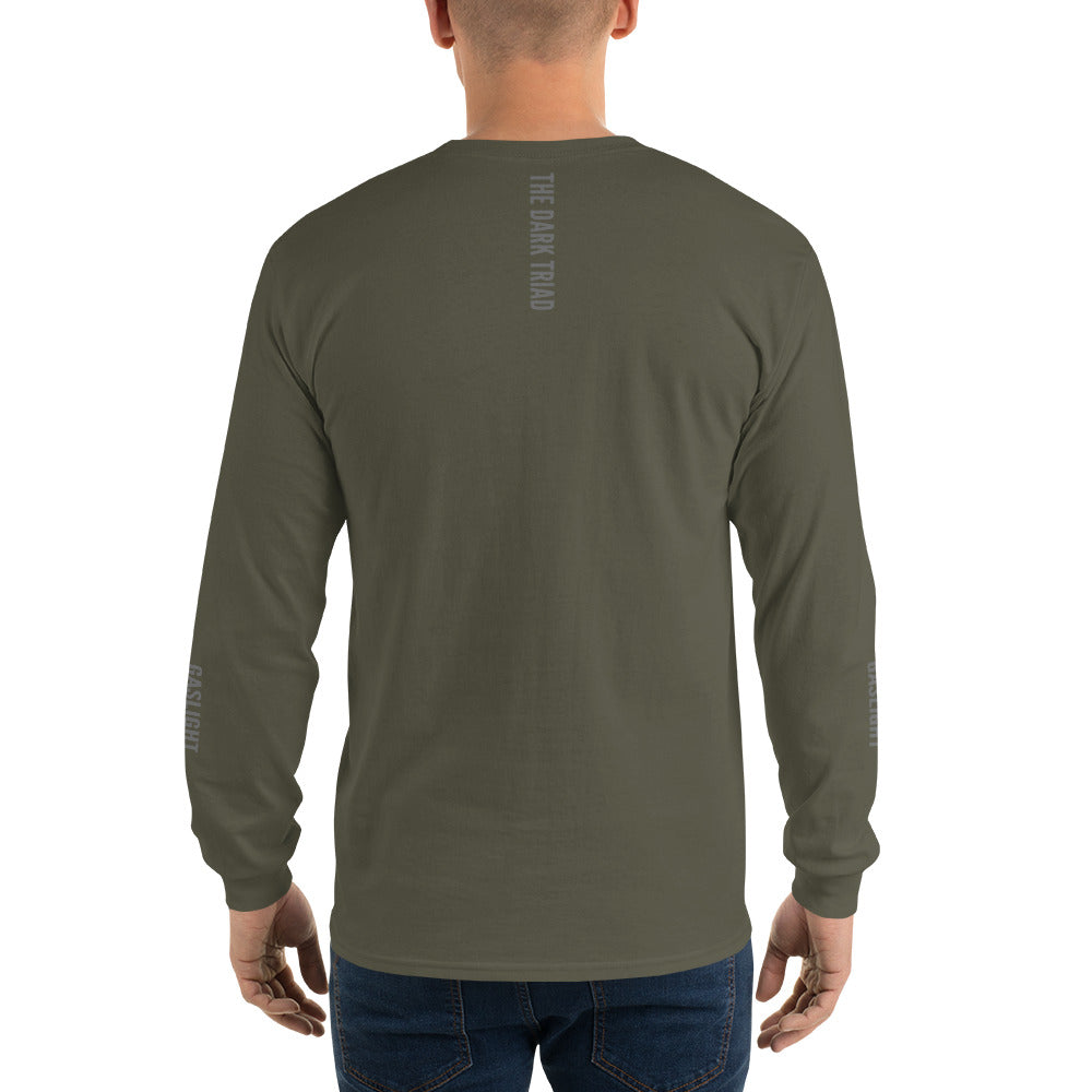 THE DARK TRIAD: GASLIGHT Minimalist Men’s Long Sleeve Shirt