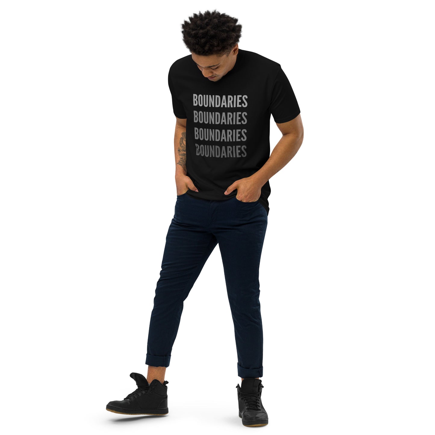 THE DARK TRIAD: BOUNDARIES Men’s Premium Heavyweight Tee