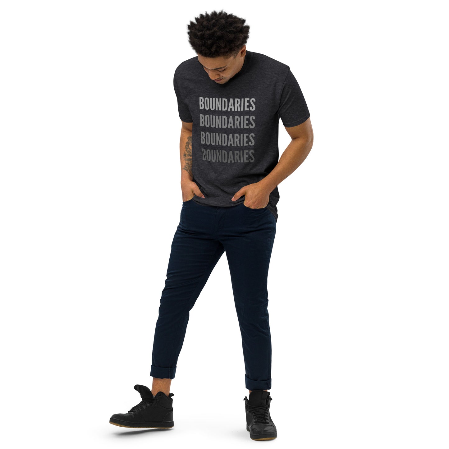 THE DARK TRIAD: BOUNDARIES Men’s Premium Heavyweight Tee