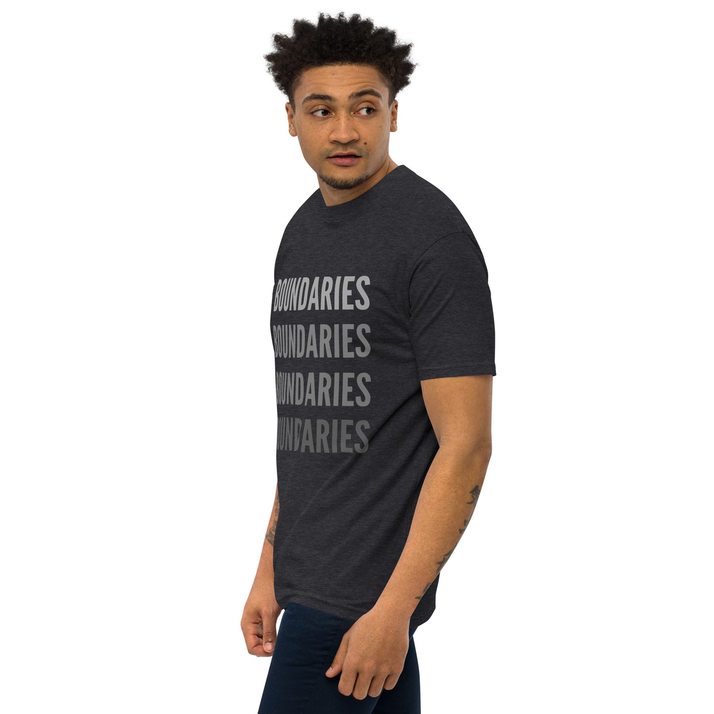 THE DARK TRIAD: BOUNDARIES Men’s Premium Heavyweight Tee