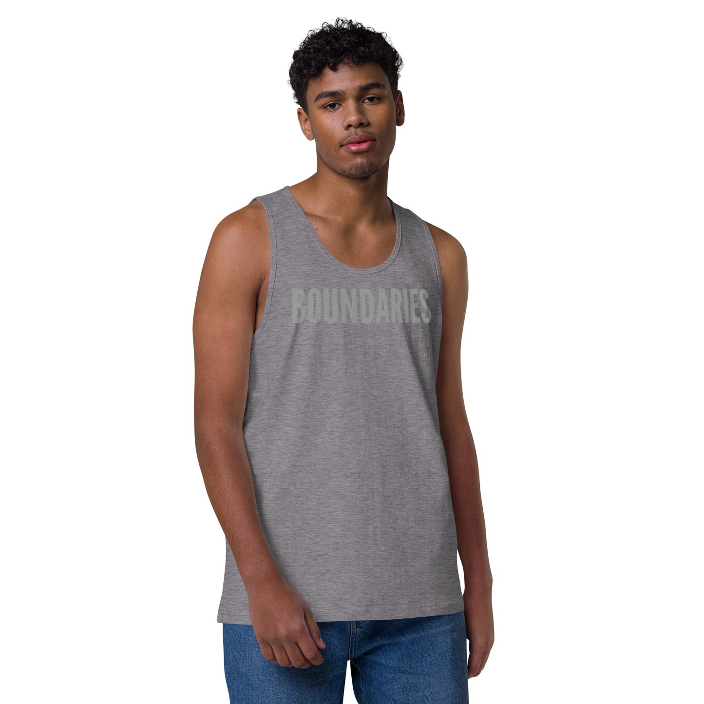 THE DARK TRIAD: BOUNDARIES I Men’s Premium Tank Top