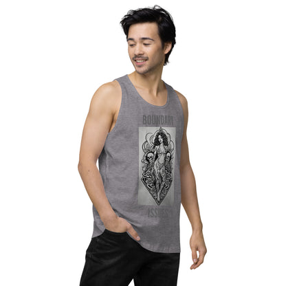 THE DARK TRIAD: BOUNDARY ISSUES Men’s Premium Tattoo Tank Top