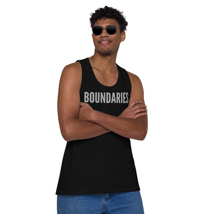 THE DARK TRIAD: BOUNDARIES I Men’s Premium Tank Top