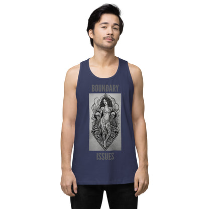 THE DARK TRIAD: BOUNDARY ISSUES Men’s Premium Tattoo Tank Top