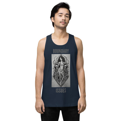 THE DARK TRIAD: BOUNDARY ISSUES Men’s Premium Tattoo Tank Top