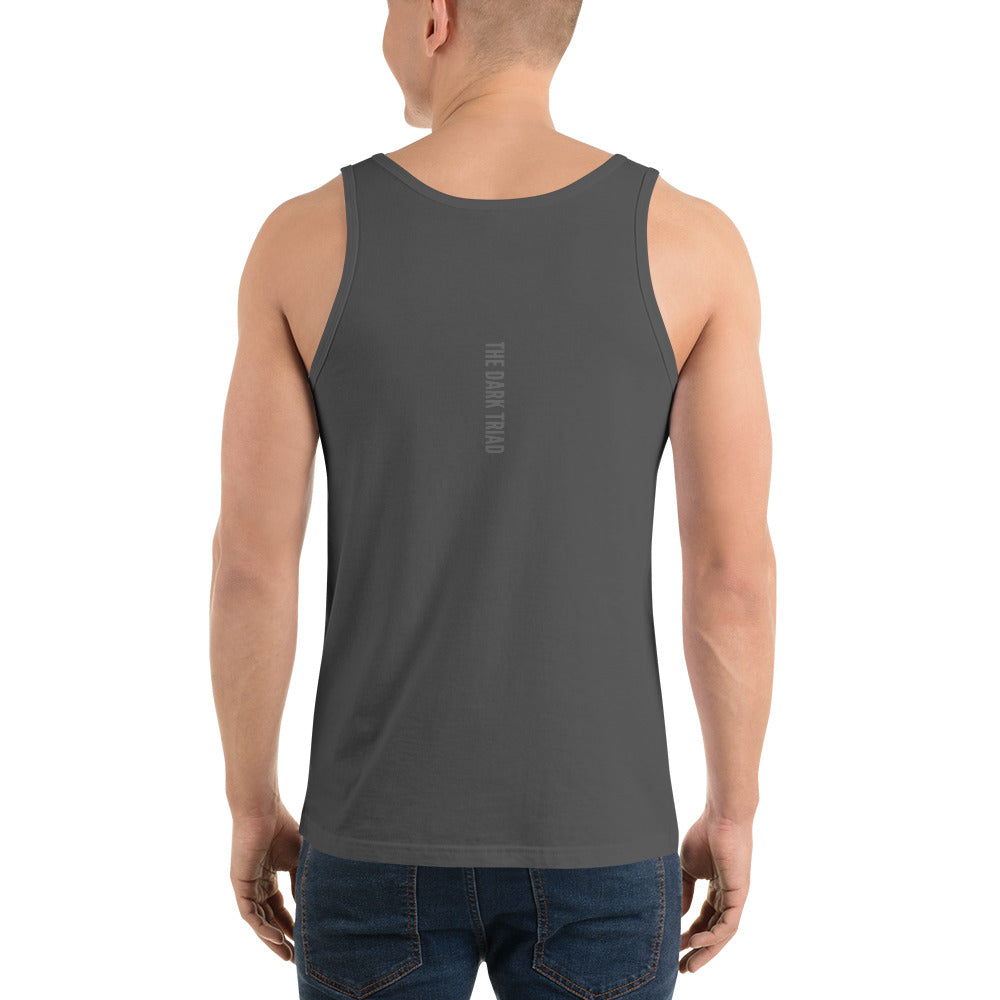 THE DARK TRIAD: Minimalist Men's Tank Top - Silver