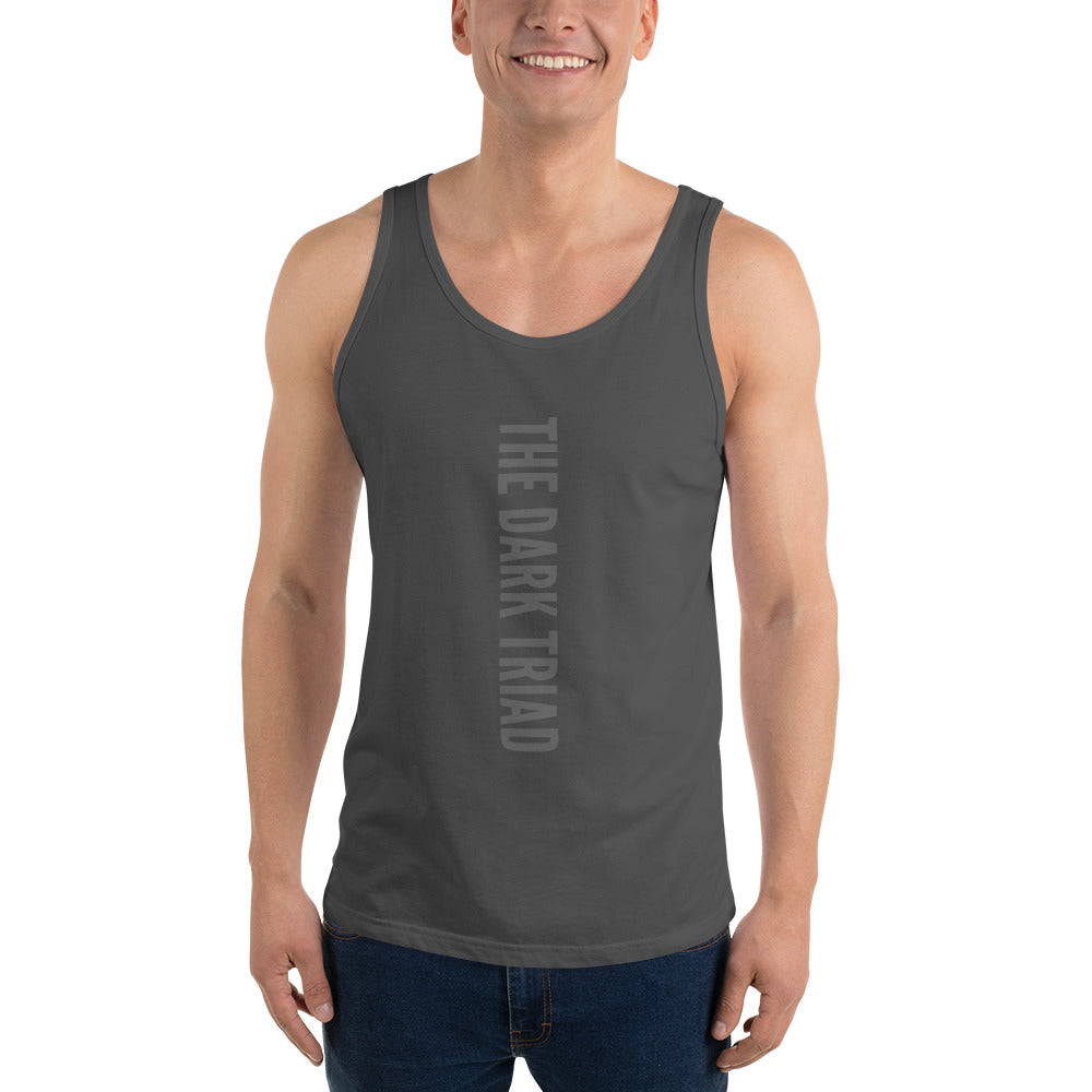 THE DARK TRIAD: Minimalist Men's Tank Top - Silver