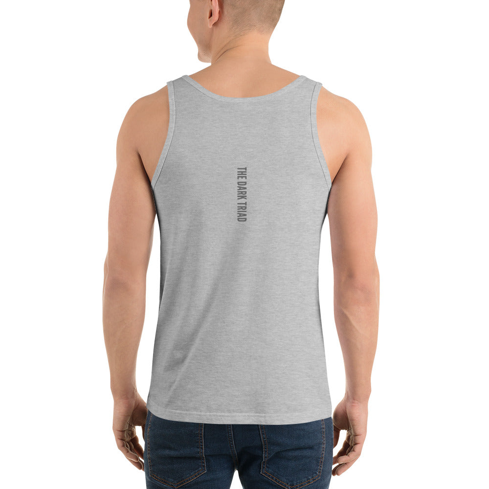 THE DARK TRIAD: Minimalist Men's Tank Top - Silver