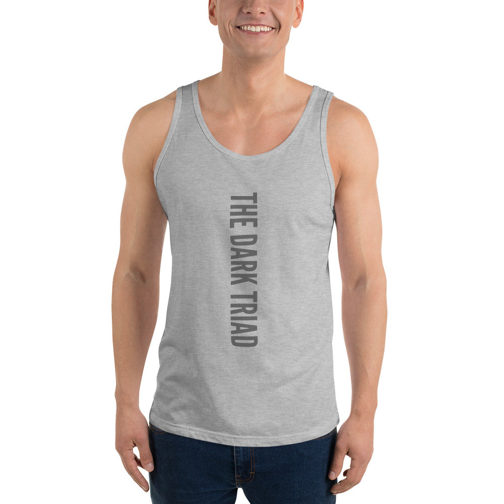 THE DARK TRIAD: Minimalist Men's Tank Top - Silver