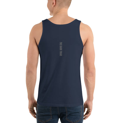 THE DARK TRIAD: Minimalist Men's Tank Top - Silver