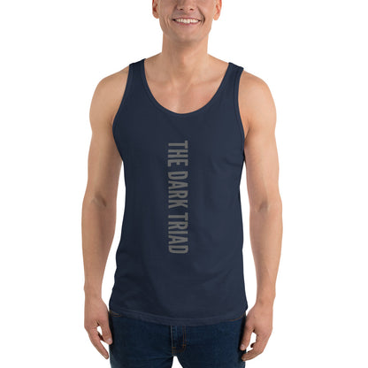 THE DARK TRIAD: Minimalist Men's Tank Top - Silver