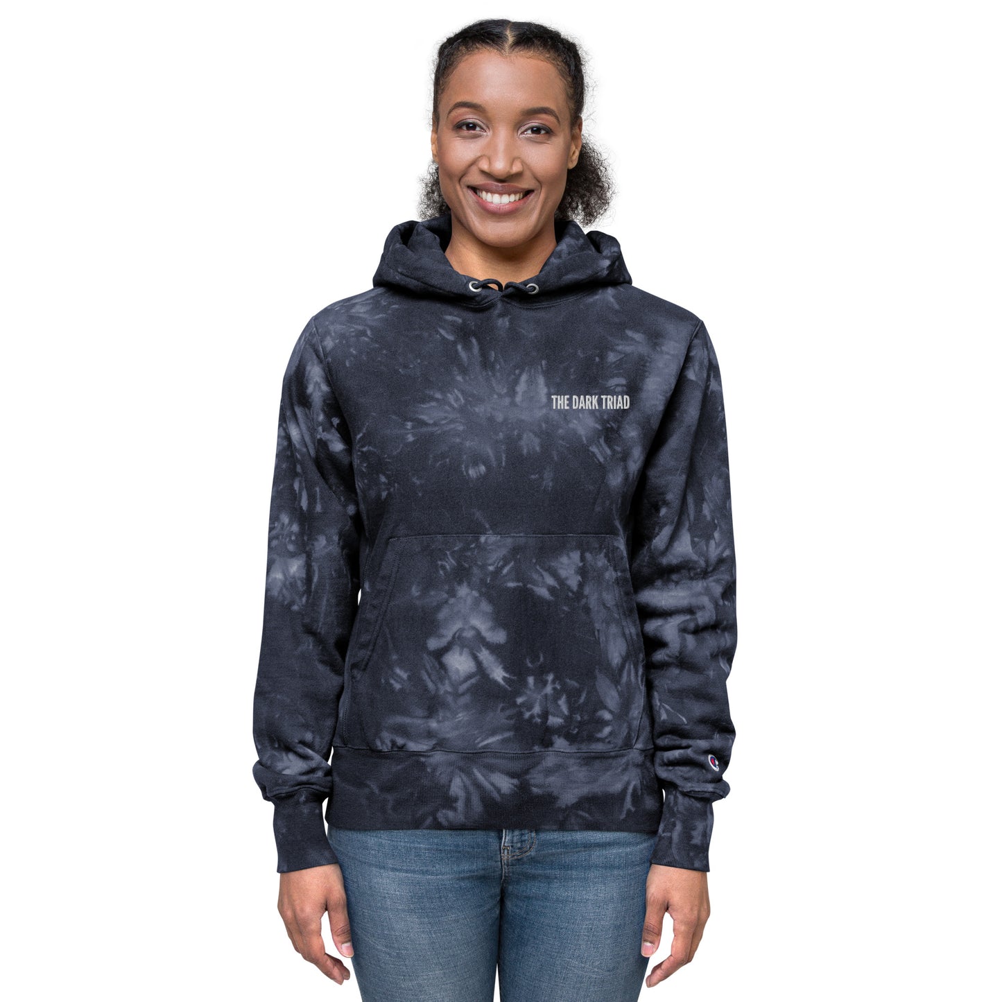 THE DARK TRIAD Unisex Champion Tie-Dye Hoodie