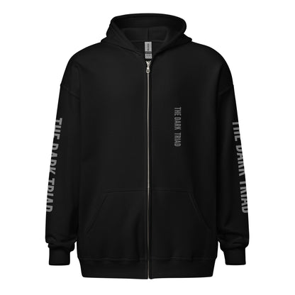 THE DARK TRIAD: Minimalist Heavy Zip Hoodie