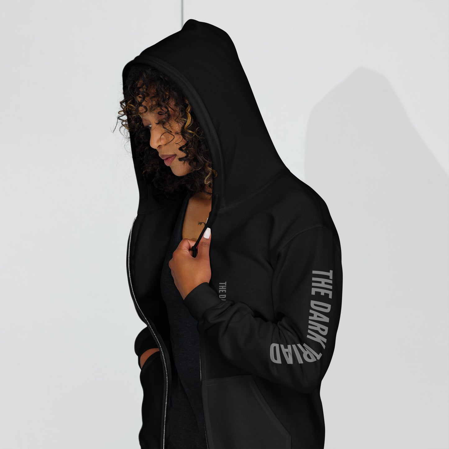 THE DARK TRIAD: Minimalist Heavy Zip Hoodie