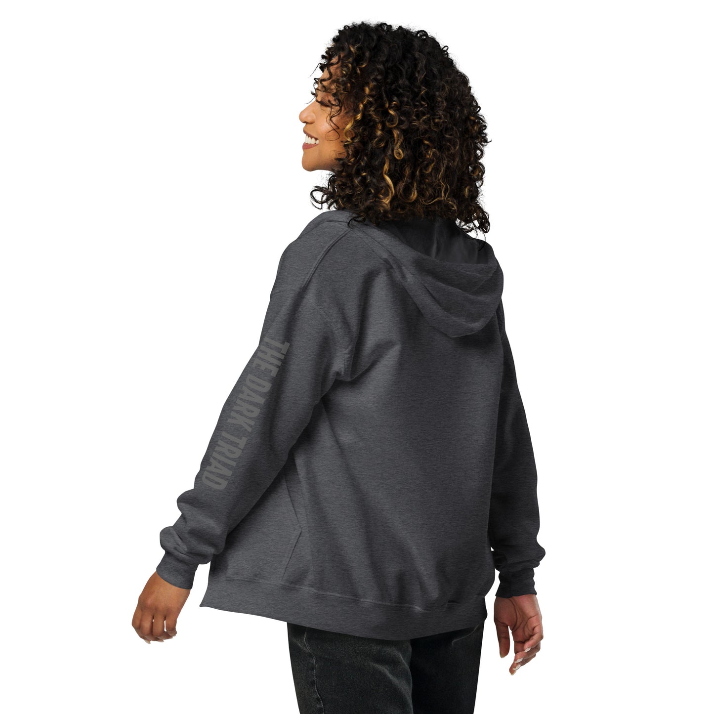 THE DARK TRIAD: Minimalist Heavy Zip Hoodie