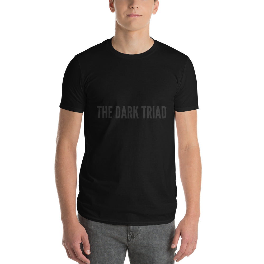 THE DARK TRIAD: Minimalist Unisex Short-Sleeve T-Shirt