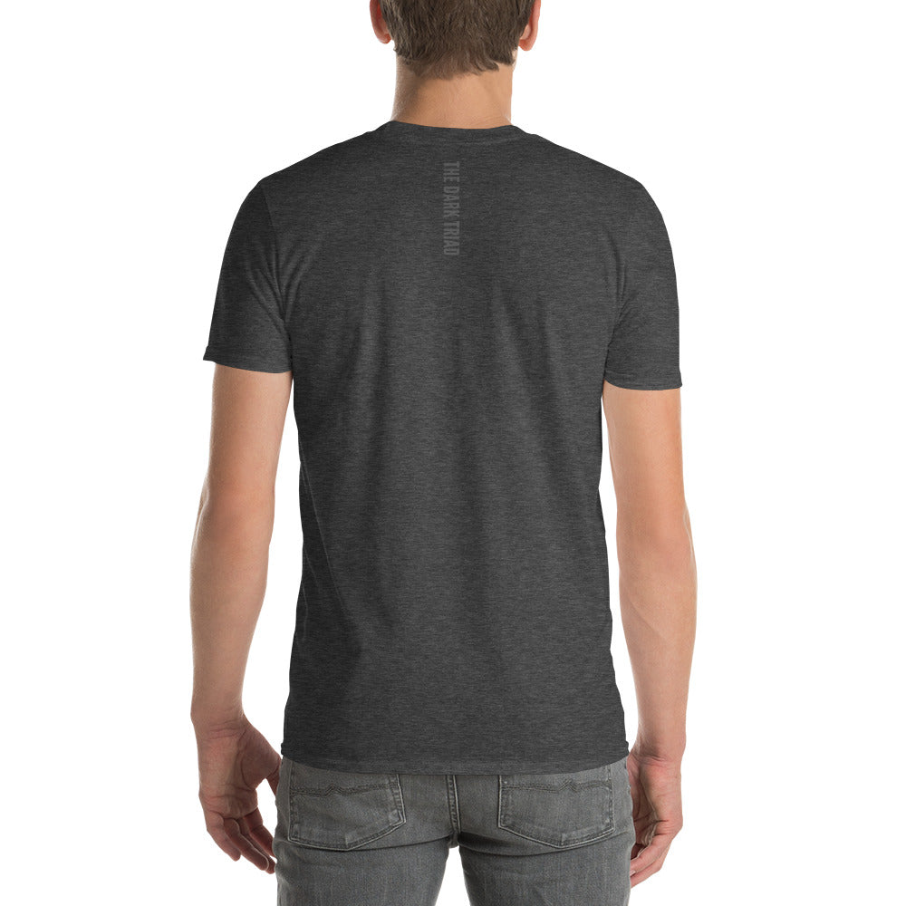 THE DARK TRIAD: Minimalist Unisex Short-Sleeve T-Shirt