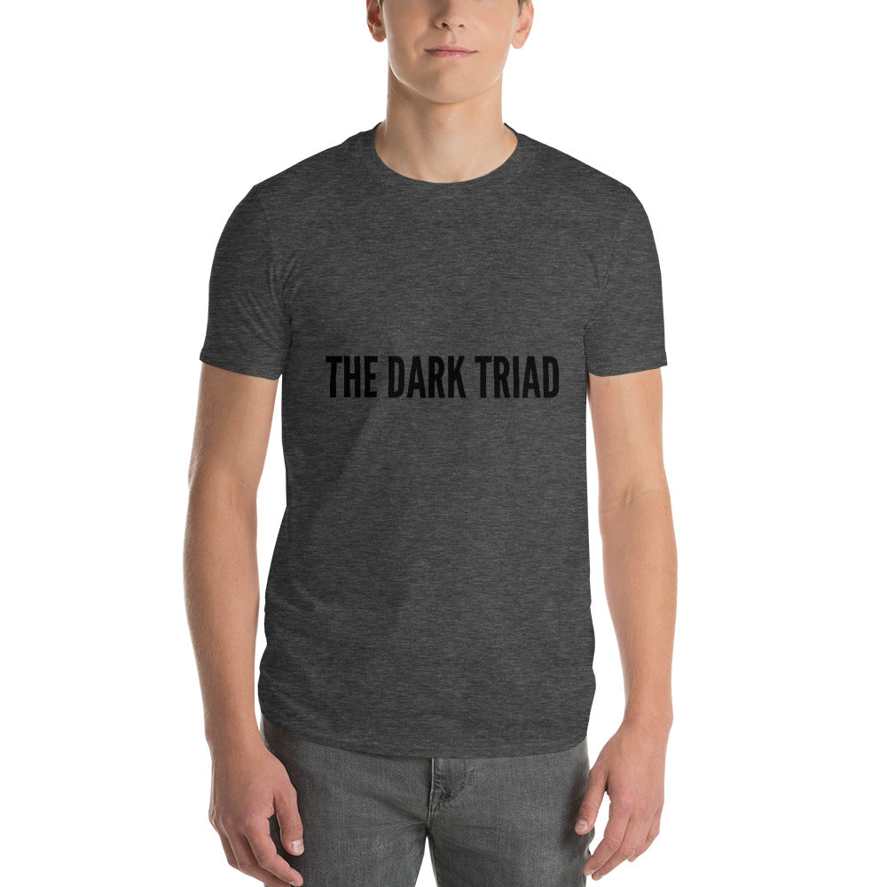 THE DARK TRIAD: Minimalist Unisex Short-Sleeve T-Shirt