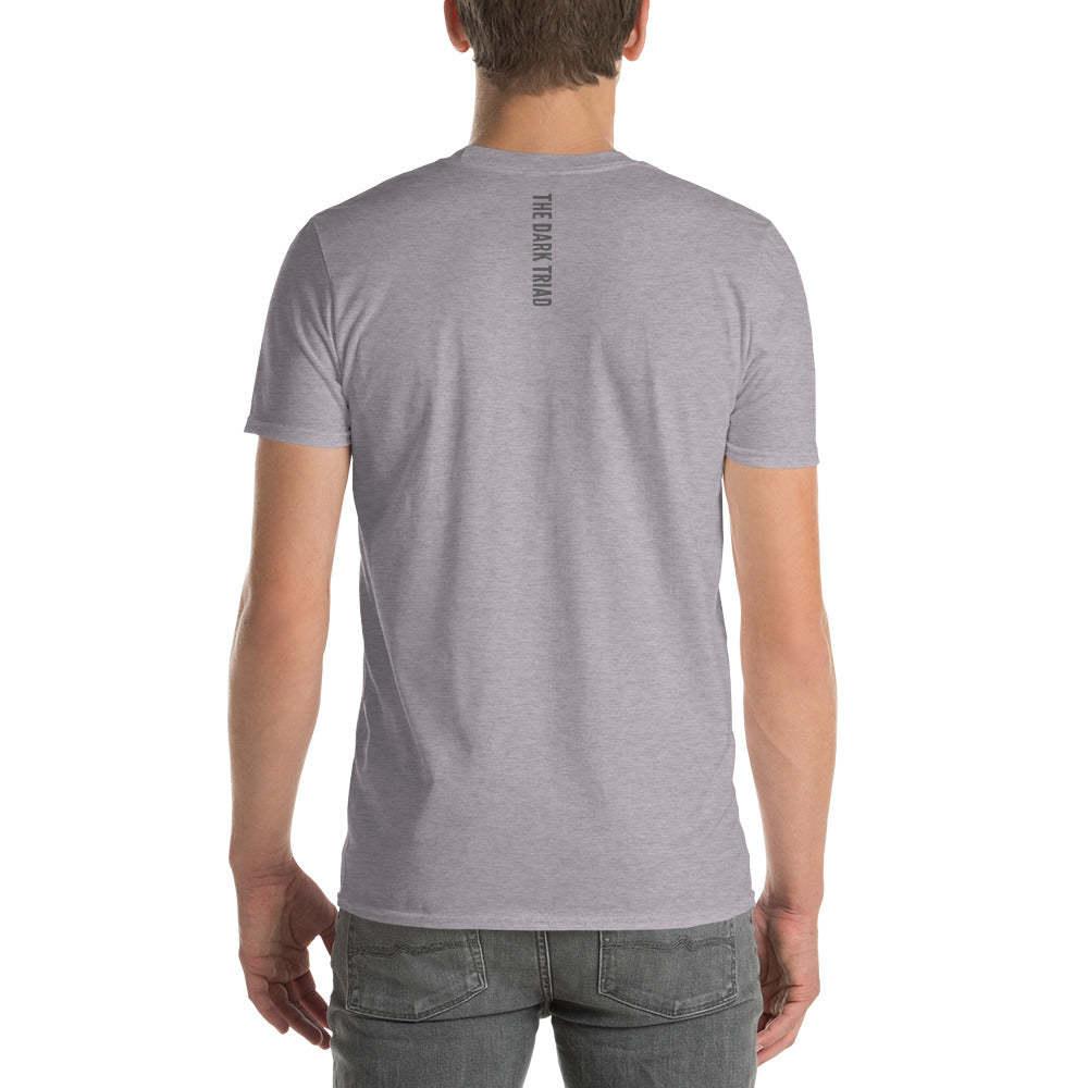 THE DARK TRIAD: Minimalist Unisex Short-Sleeve T-Shirt