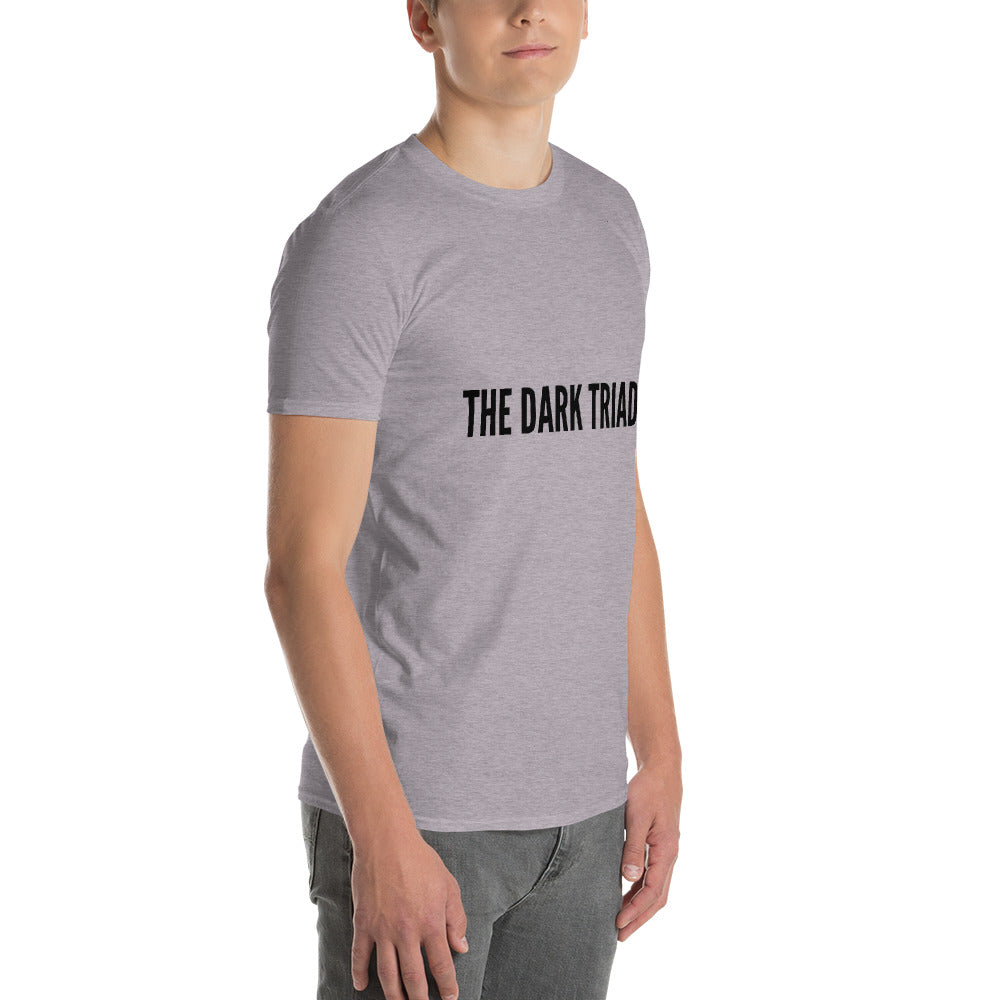 THE DARK TRIAD: Minimalist Unisex Short-Sleeve T-Shirt