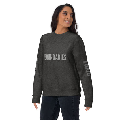 THE DARK TRIAD: Boundaries + Love Bomb + Gaslight Unisex Premium Sweatshirt