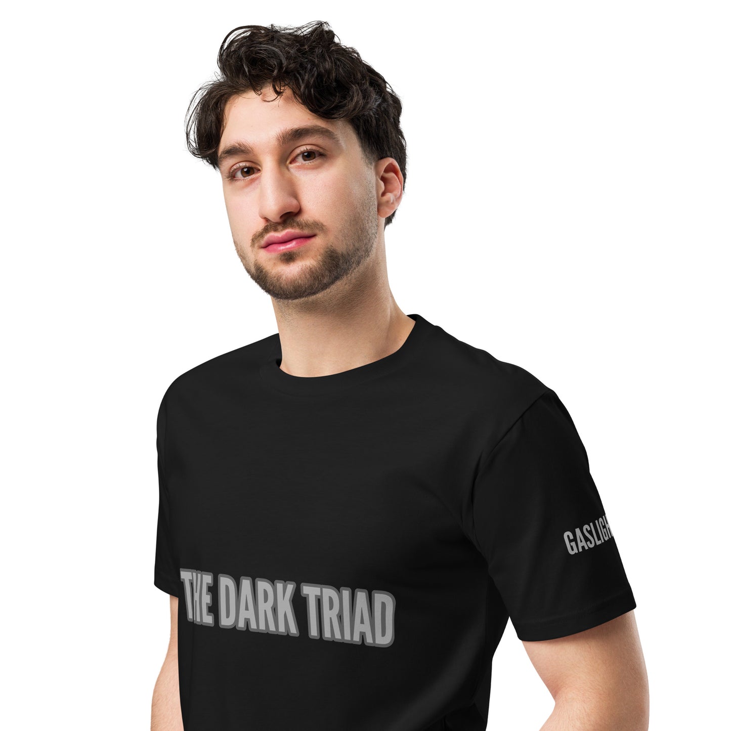 THE DARK TRIAD: Crew Neck Unisex Premium T-shirt - Silver