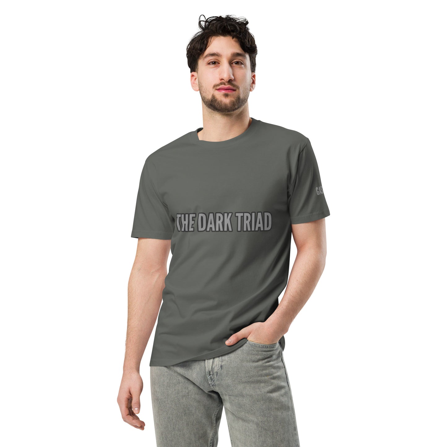 THE DARK TRIAD: Crew Neck Unisex Premium T-shirt - Silver