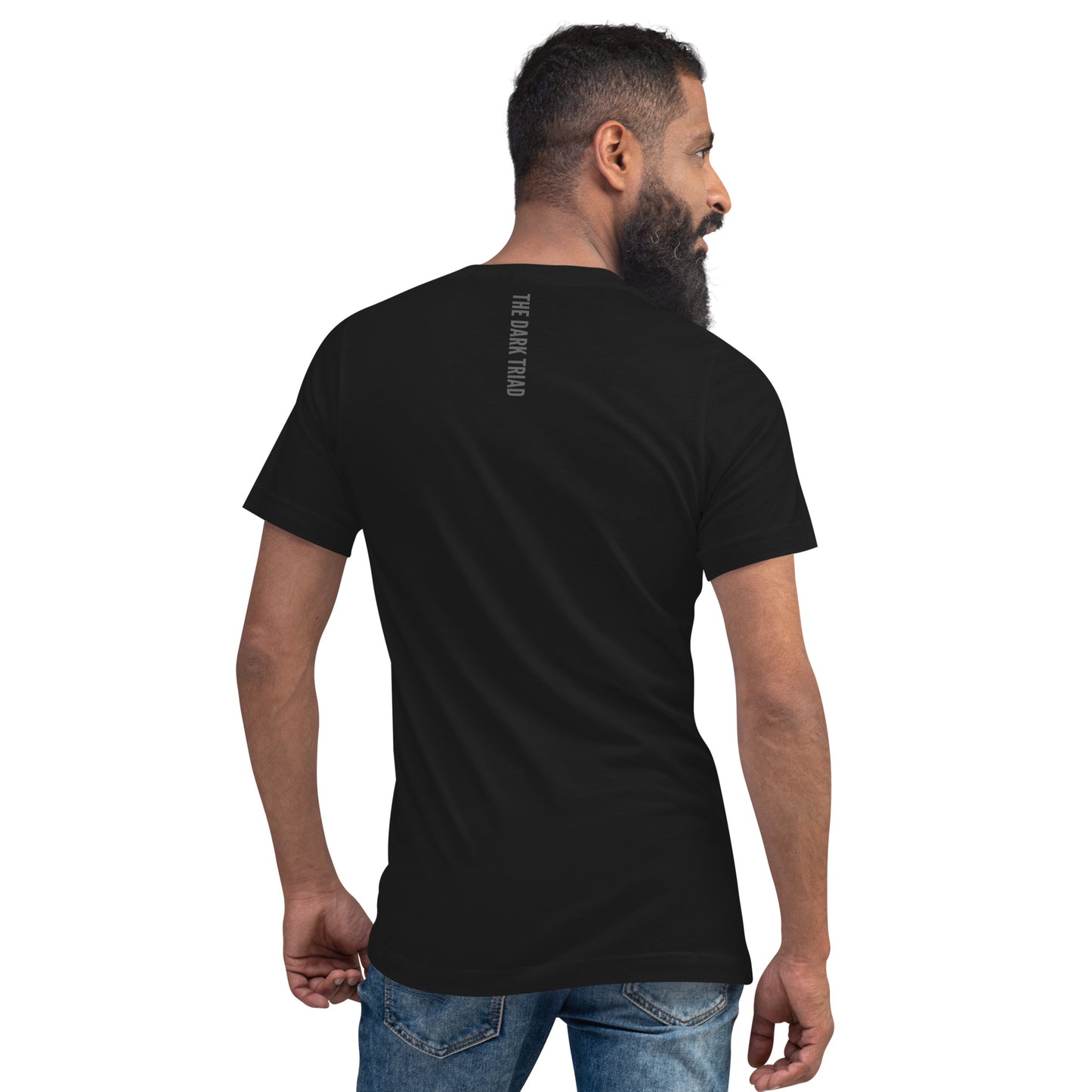 THE DARK TRIAD: Minimalist Unisex Short Sleeve V-Neck T-Shirt