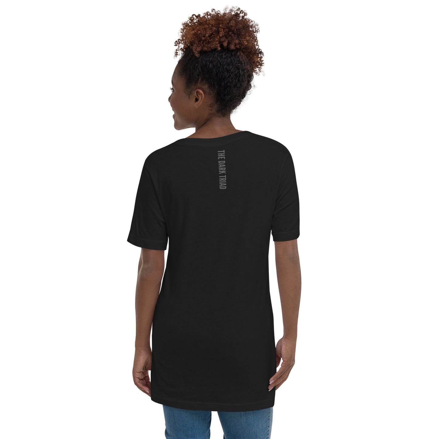 THE DARK TRIAD: Minimalist Unisex Short Sleeve V-Neck T-Shirt