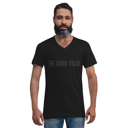 THE DARK TRIAD: Minimalist Unisex Short Sleeve V-Neck T-Shirt