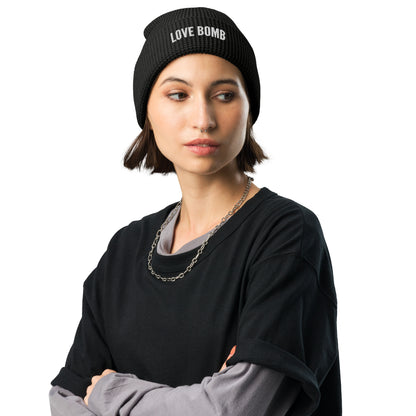 THE DARK TRIAD: LOVE BOMB Waffle Beanie