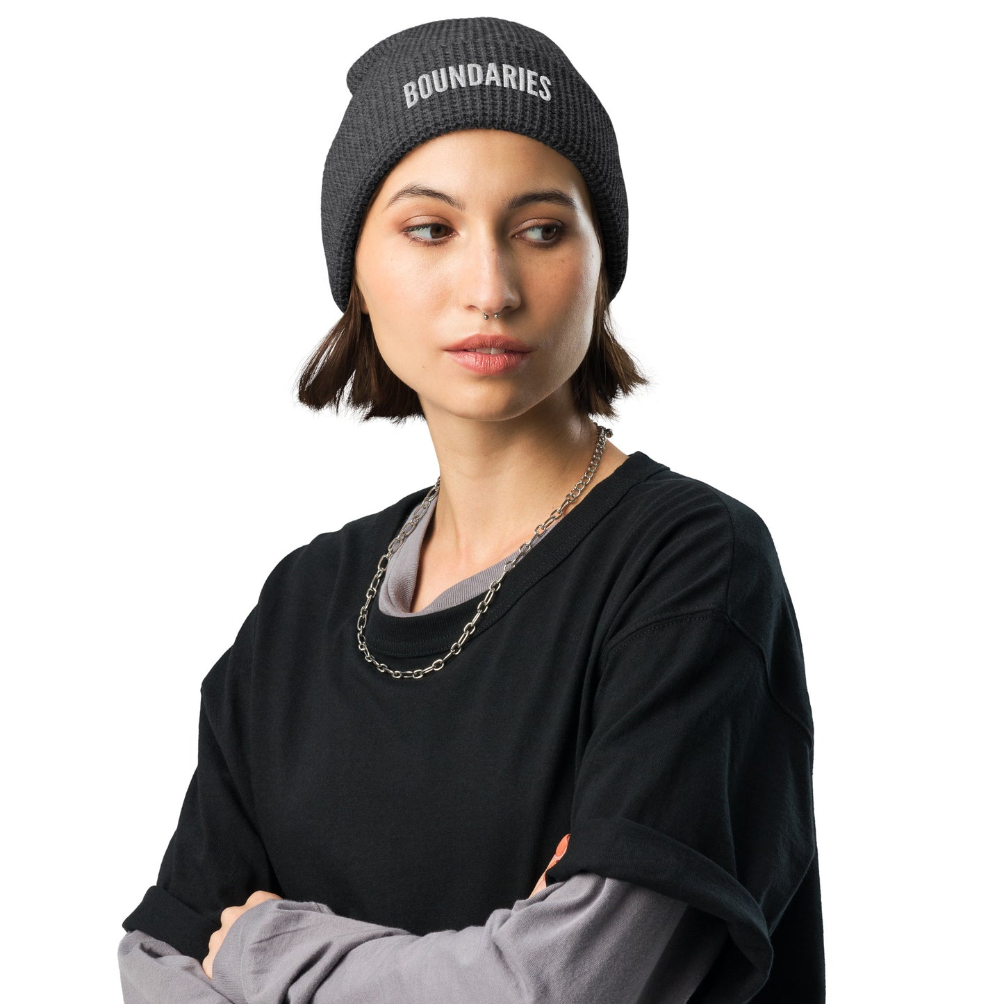 THE DARK TRIAD: BOUNDARIES Waffle Beanie